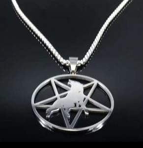 Colgante acero inoxidable lobo - Imagen 2