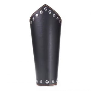 Brazalete de cuero vikingo color negro.